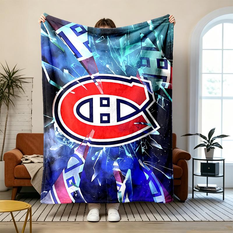 Montreal Canadiens Soft and comfortable flannel Suitable for sofas living rooms outdoor camping travel and also makes a great anniversary gift