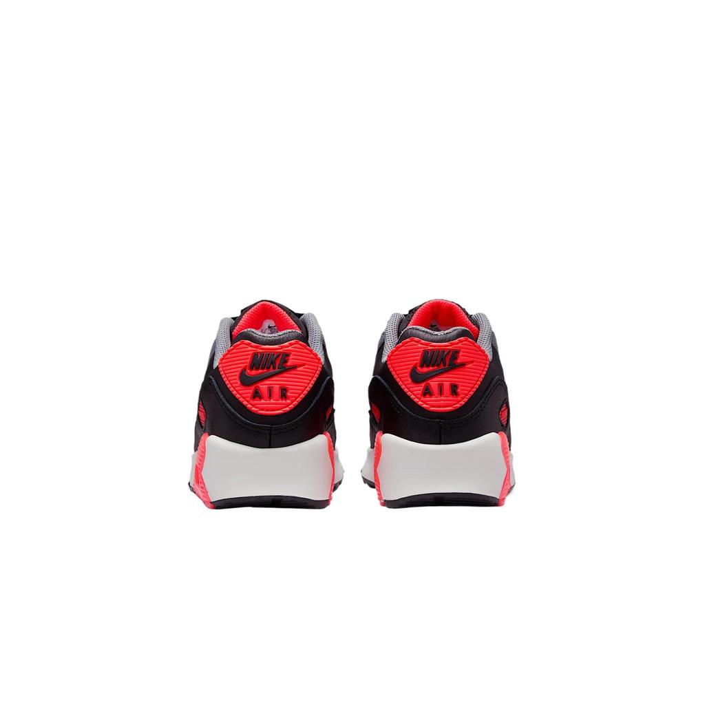 Nike Air Max 90 Comfortable Kids' Running Shoes Black/Cool Gray/Bright Deep Red/Photon Gray Kids' HF6358-005