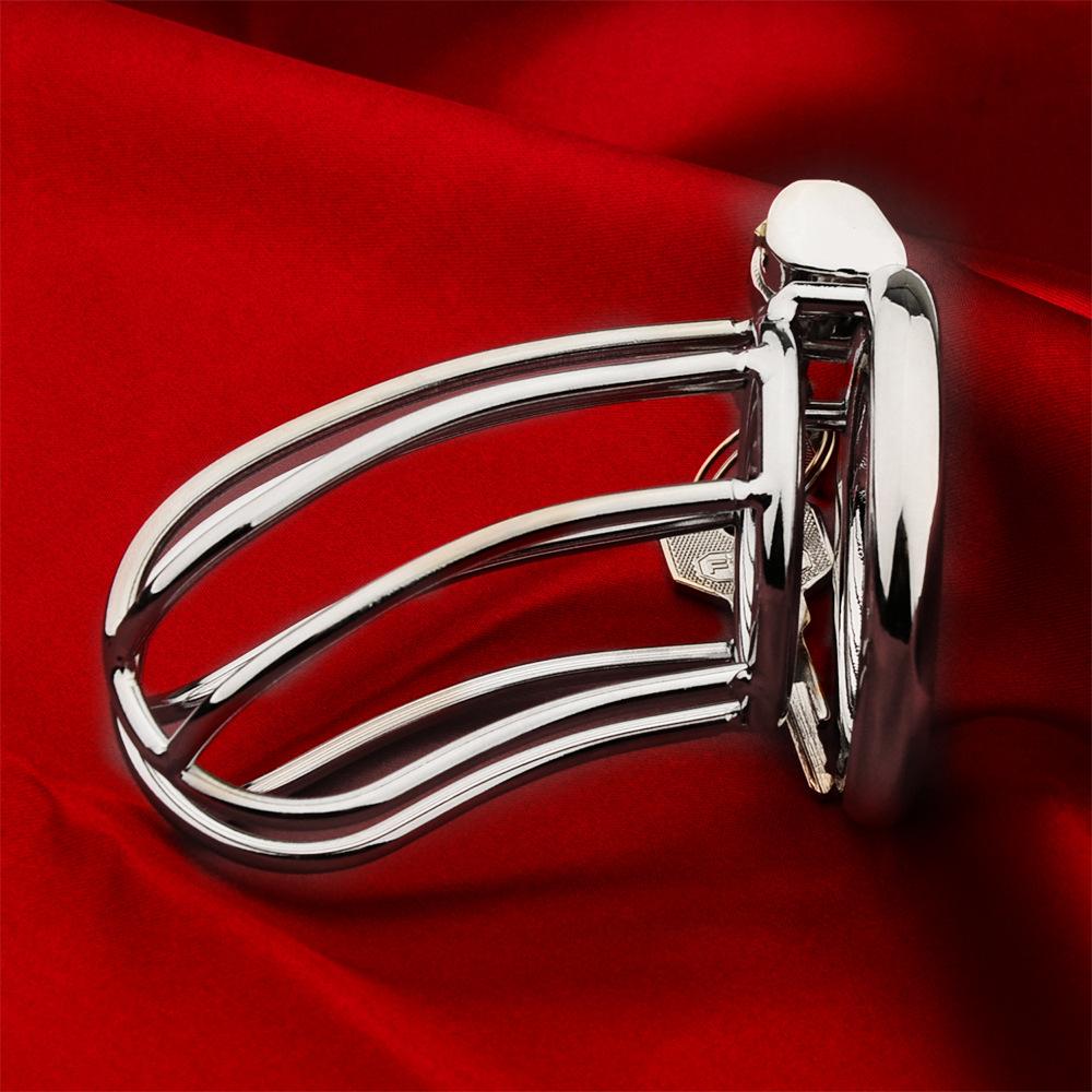 Male Chastity Device Metal Cock Cage Erotic Urethral Lock Sex Toys For Men Bondage Belt Penis Ring Adult Toy