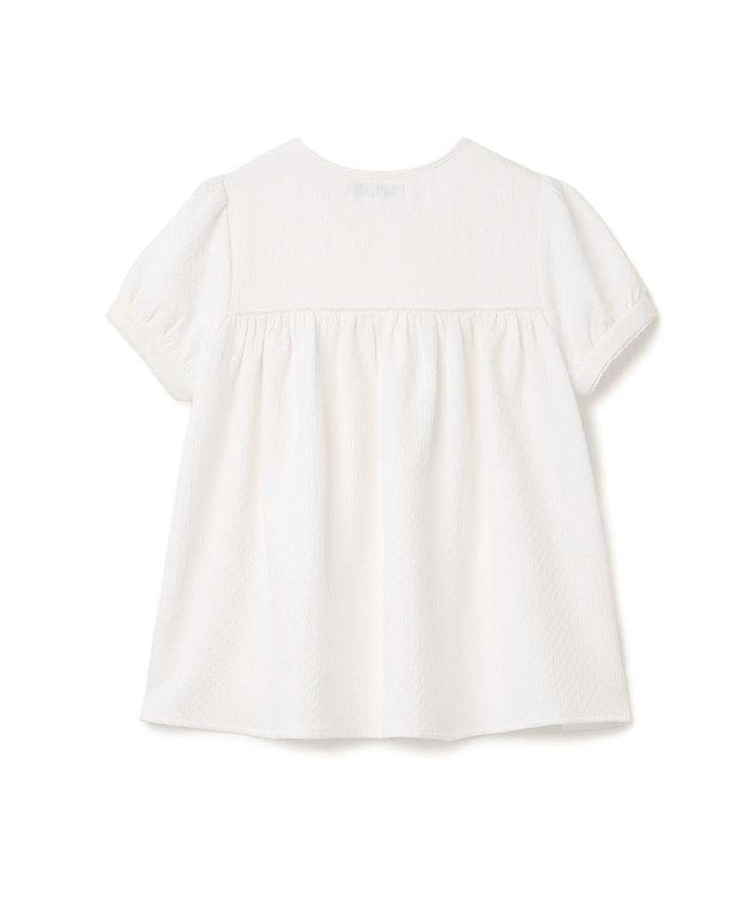 MILLO WOMEN Textured Puff Blouse [White]