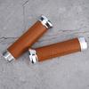 Universal Motorcycle Handle Grips Skid Resistance Protection Accessories Replacement (Brown)