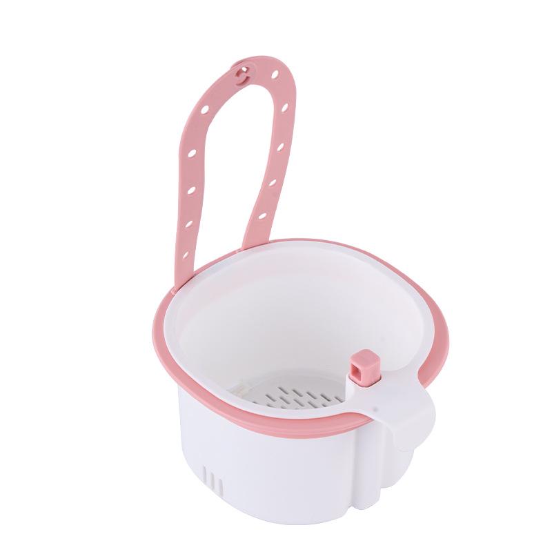 Wall-Mounted Kitchen Sink Drain Basket for Food Scraps and Tea Waste