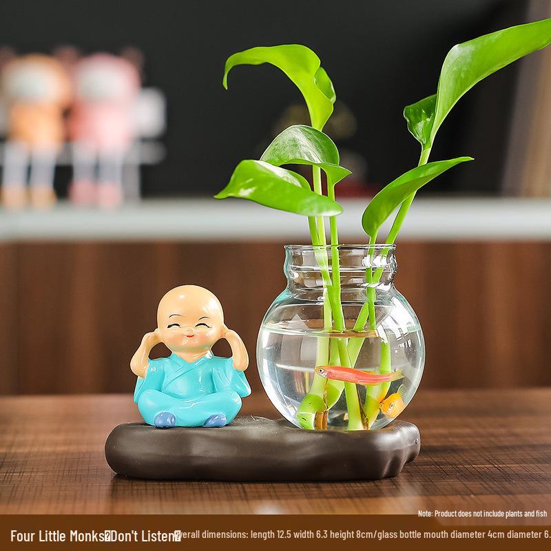 Creative Little Monk Desktop Ornaments for Home and Office Decor