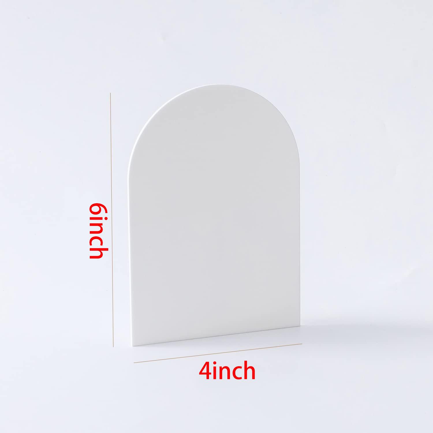 

White Arch Acrylic Sign for Blank Wedding Place Card for Party Decor Table Number Guest Name Seat Tag Craft DIY Project Display 10pcs