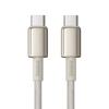 Kabel Usb-C Do Usb-C Baseus Tungsten Gold, 100W, 1M (Złoty)