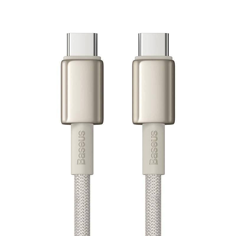 Kabel Usb-C Do Usb-C Baseus Tungsten Gold, 100W, 1M (Złoty)