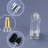 10pcs/20pcs 3ml 5ml 10ml 20ml 30ml 50ml Transparent Glass Spray Bottle Sample Glass Vials Perfume Atomizer Gold Silver Black Cap