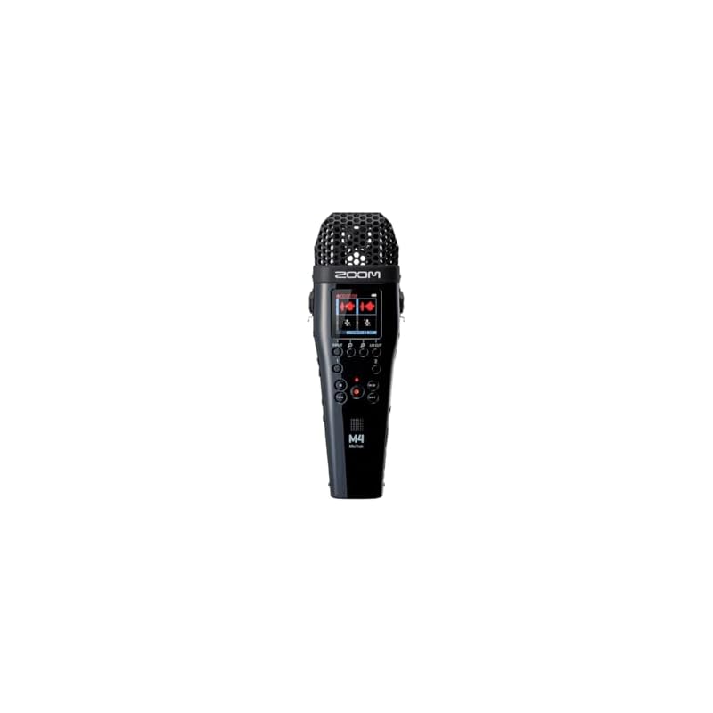 Zoom M4 MicTrak – 4-Track Audio Recorder with 32-Bit Float Recorder – Ideal for Interviews, Podcasts, and Music Production – Black.