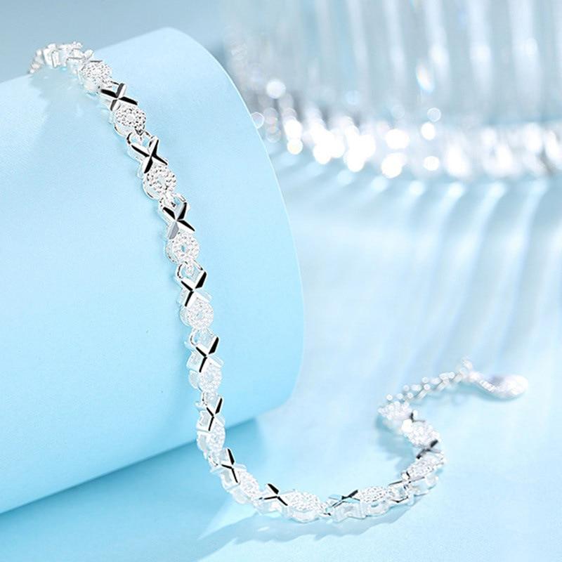 New Fashion Cross Charm Bracelet &Bangle Handmade Party Jewelry For Women Girls Sl070