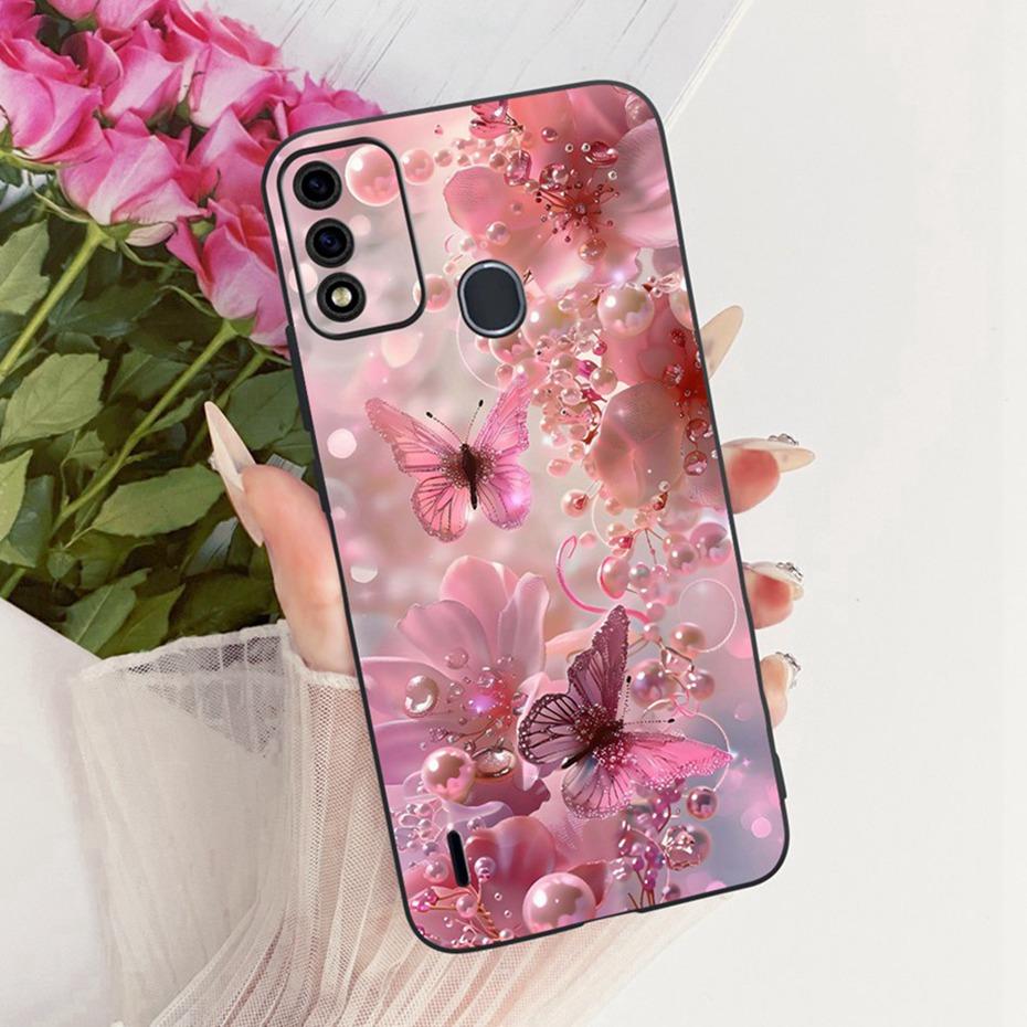 Cute Printing Phone Case For ITEL A48 Soft Black Silicone TPU Cases For Itel A48 Covers Bumpers