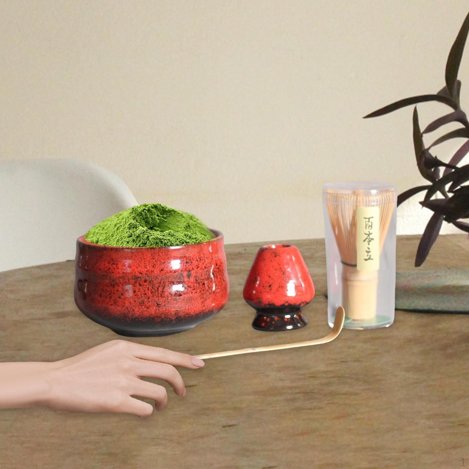 Японский набор для матча из 4 предметов, венчик, , Ручная работа для чайной церемонии, Традиционный
