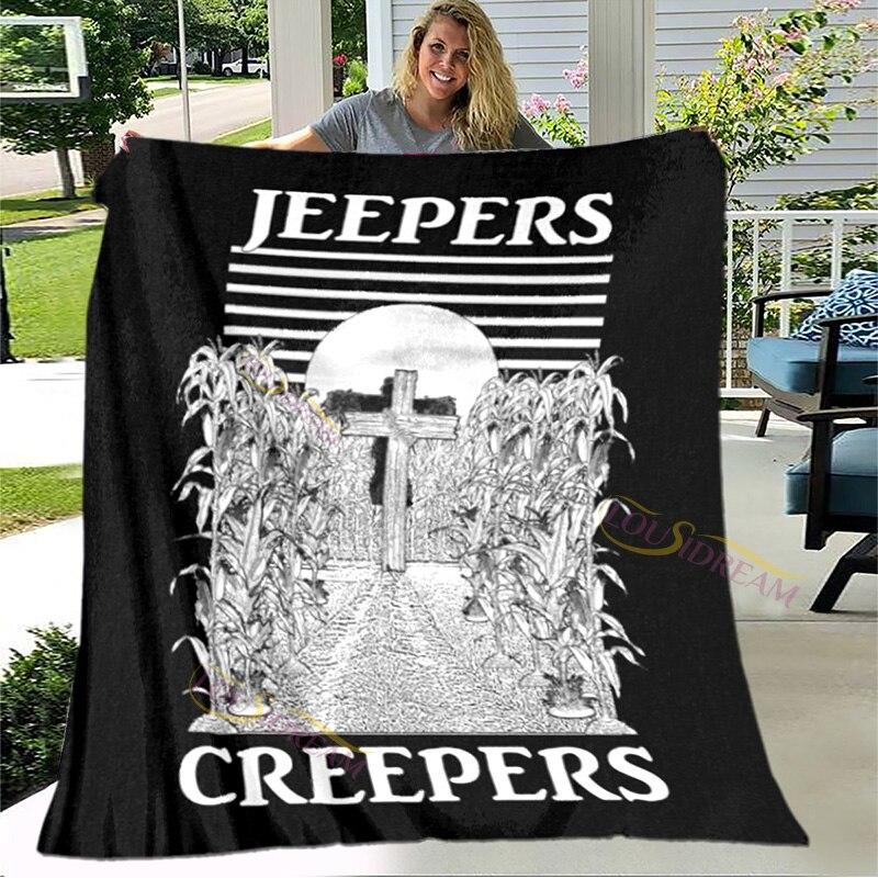 Jeepers Creepers Queen Size Blanket Super Soft Flannel Blanket Throws Blankets Home Decor House Office Lightweight Sofa Nap