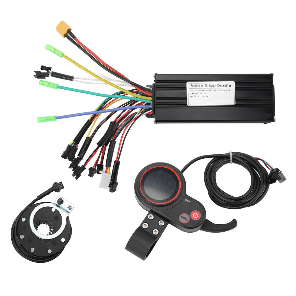 Electric Bike Controller 36V 48V 500W Scooter Motor Controller with G20 Display Panel Set Kit