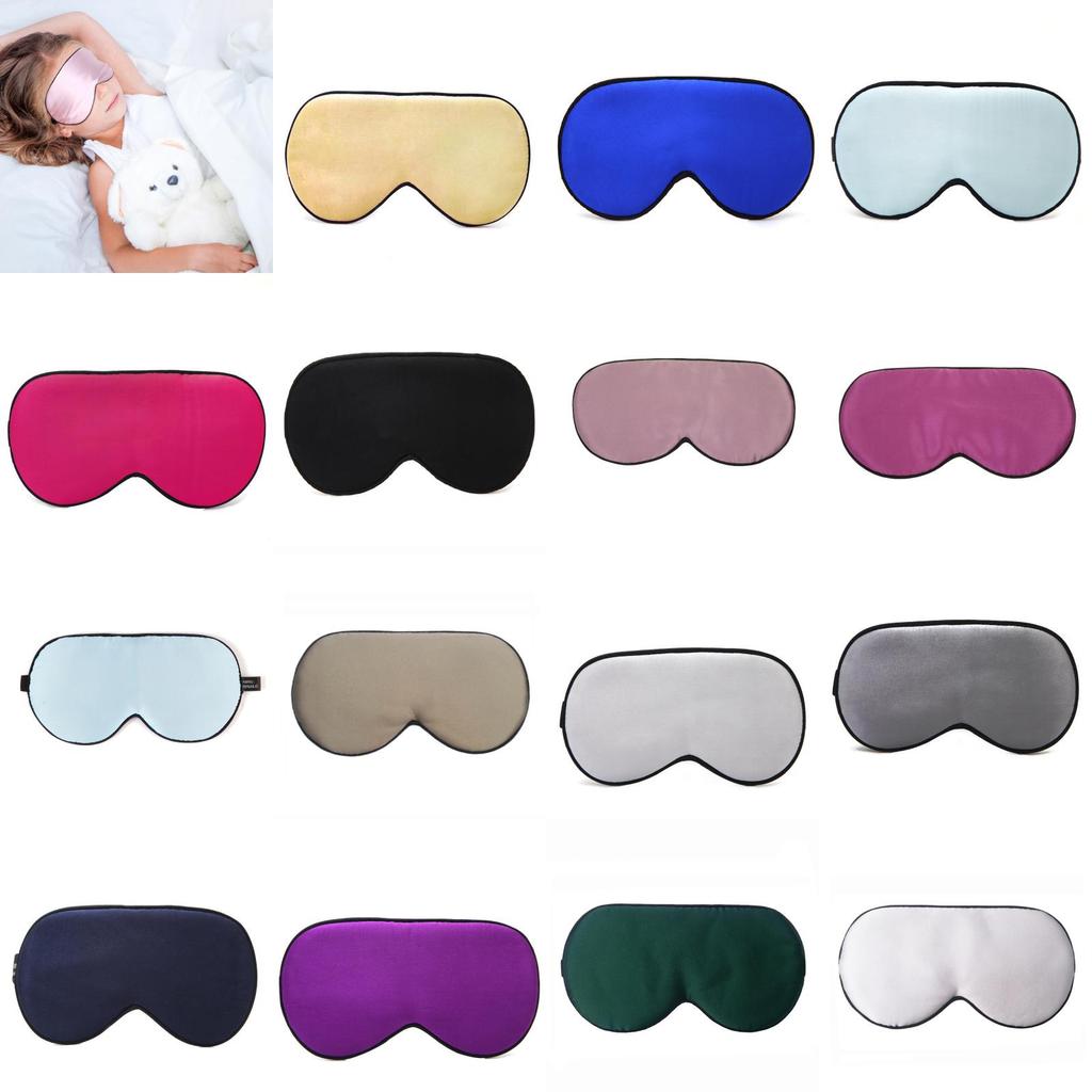 Adult Sleep Mask With Double Sided Silk And Printing For Night Sleep Aid