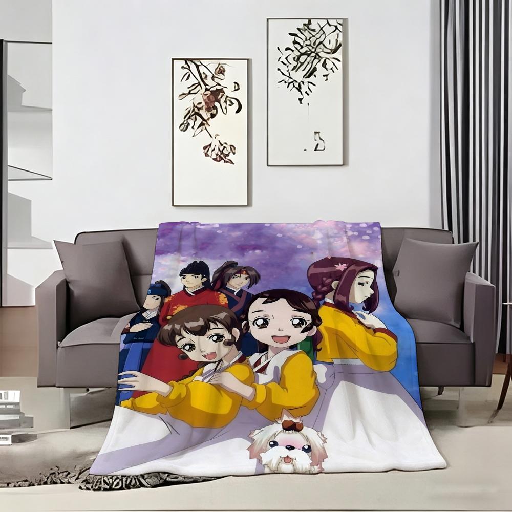 Anime Popula J-Janggeum S Dre-A Throw Lightweight 240G Flannel Blanket Soft Skin-Friendly For Summer Cooling