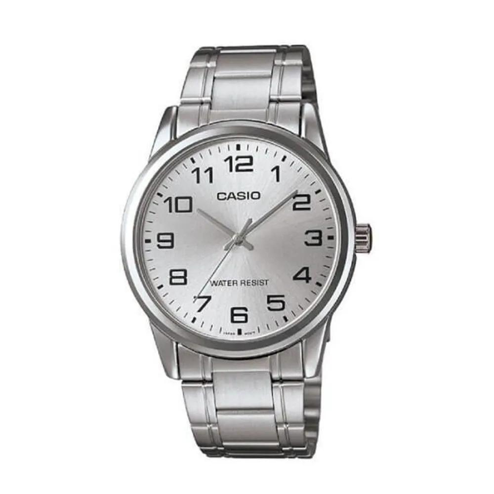 [Cio] MTP-V001D-7B Men s Round Analog Metal Wristwatch