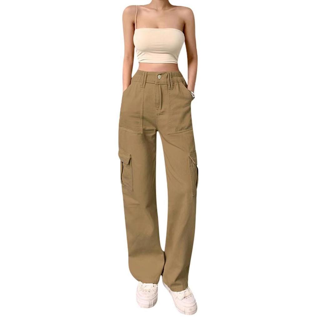 Women's Loose Cargo Pants Hip-hop Sports Pants Loose Casual Wide-leg Trousers