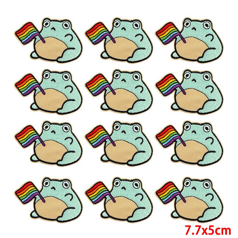 10 teile/los Großhandel Stickerei Patch Eisen Auf Patches Für Kleidung Patches Auf Kleidung Jacken Dekor Applikation Nähen Liefert