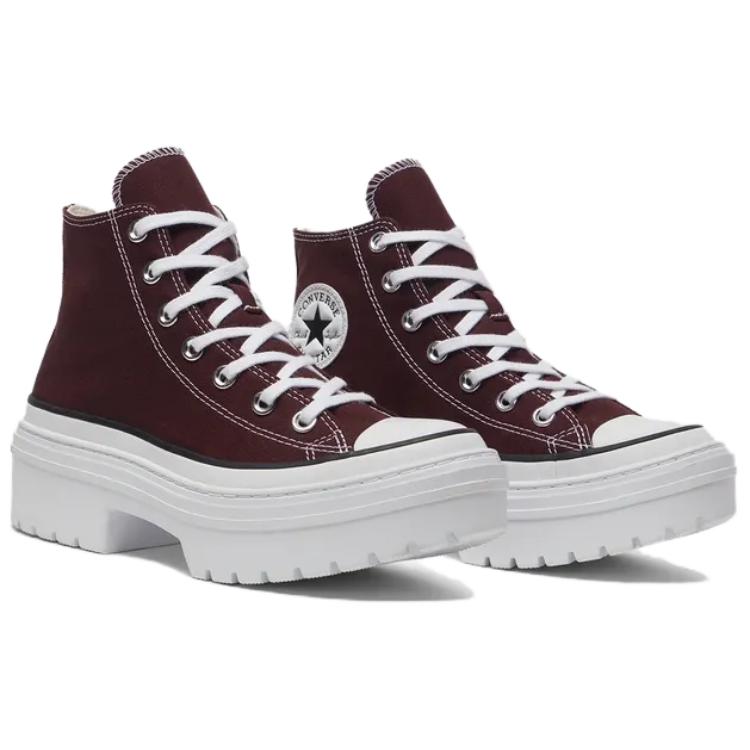 Converse Chuck Taylor All Star Lugged Heel Platform High Bloodstone Women Sneakers Red White Black A09401C
