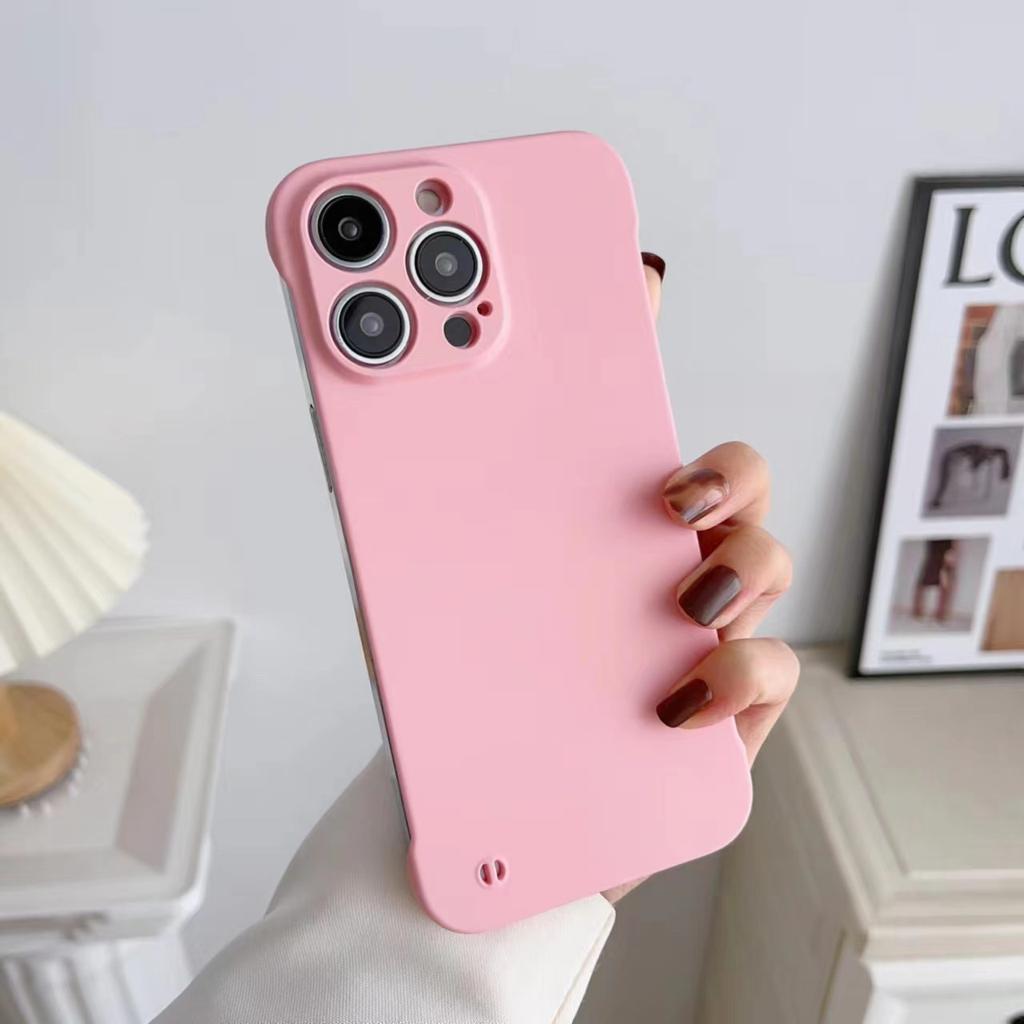Applicable To IPhone17 Frameless Phone Case Matte Pc Apple 16 Promax Half Bag 1514 Bare Metal Feel Hard