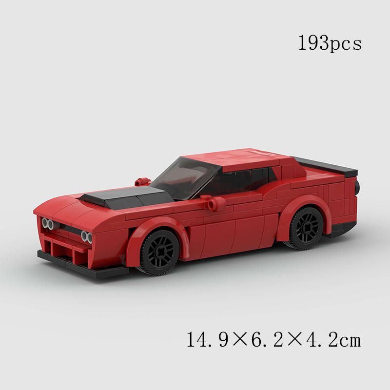 MOC Classical Speed Old Car City Super Racer Model Building Blocks Technical Sports Racing Vehicle Bricks Christmas gift Kid Toy