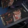 40x90cm Gaming Samurai Oni Mouse Pad Japan Mask Girl Deskmat Large Gamer Professional Premium Mousepad Speed Control Accessories