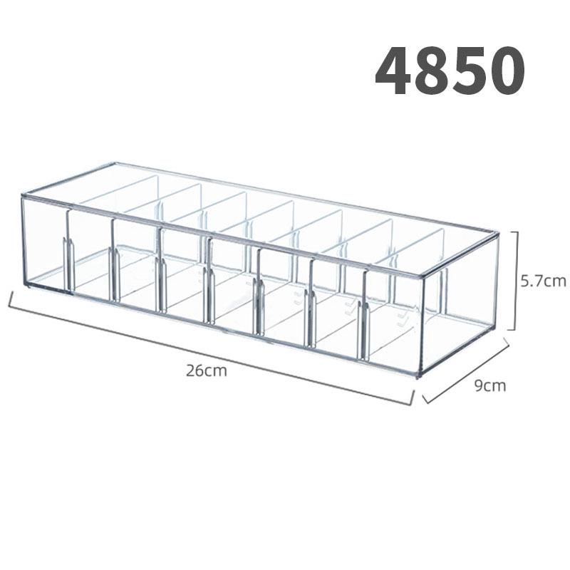 Transparent Acrylic Utensil Organizer - Chopstick, Spoon, Fork, Spatula Holder for Kitchen Drawer.