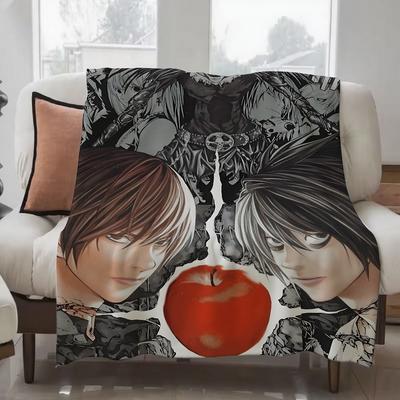 ANIME D-Death N-Note Blanket Design Lightweight For Dorms, Naps, Living Room, Office,Sofa