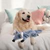 Pet Chew Toy with Built-in Sound Generator Anxiety Relief Wolf Shape Plush