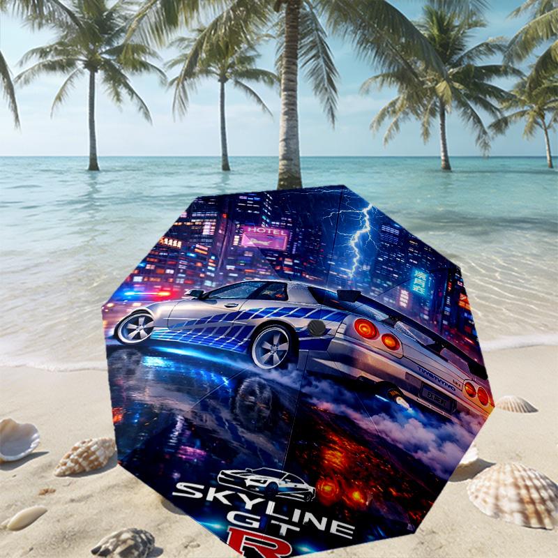 Skyline GT Print Umbrella Automatic Opening/ Closing - Portable Foldable Design - Daily use for Travel/Outdoor - Gift for Birthday
