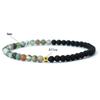 New 4mm Beads Mens Bracelet Bicolor YinYang Strand Braslet Festival Accessories Natural Picasso Tiger Eyes Stone Braclet Pulsera