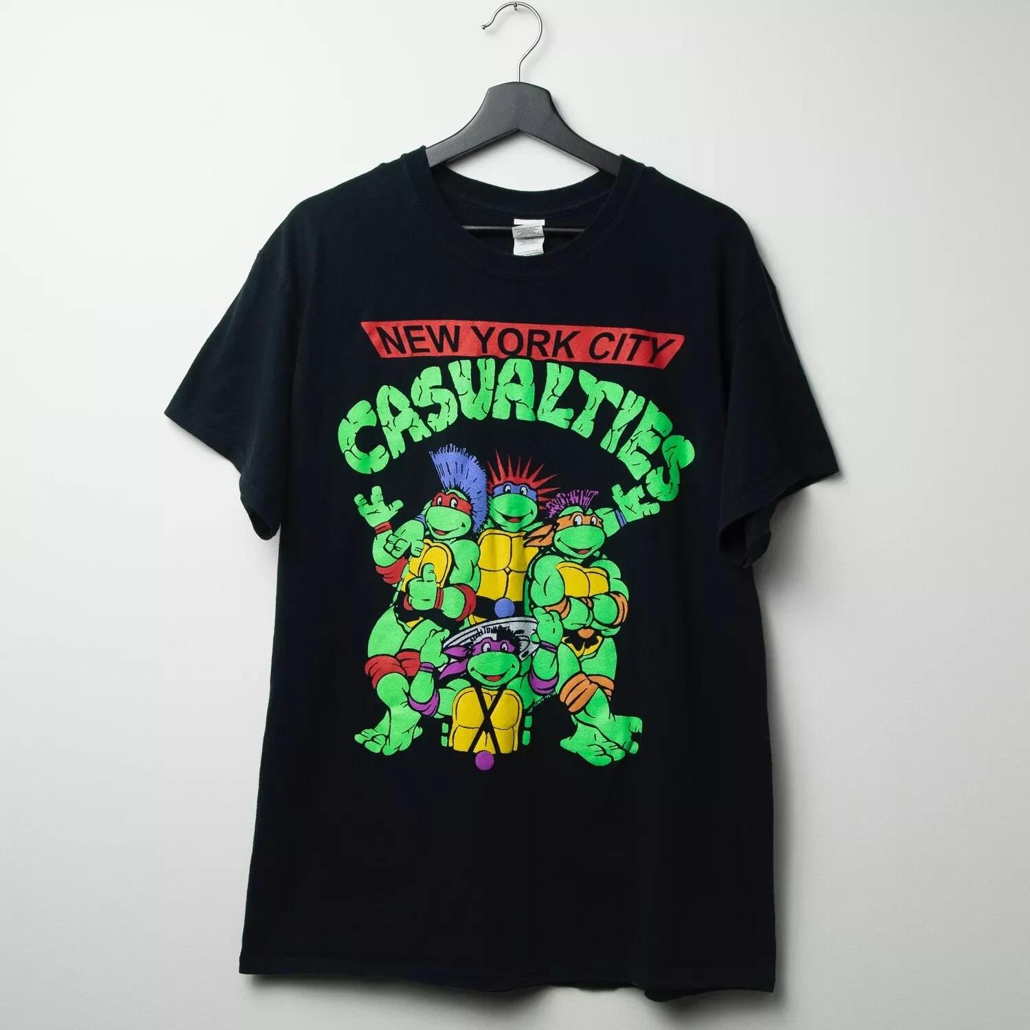 The Casualties Band Turtle Black Cotton T Shirt Full Size S-5XL S разноцветный