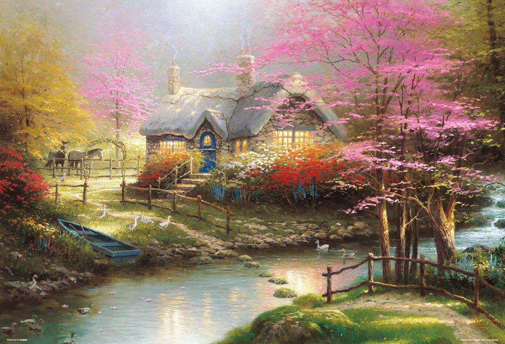 1000-piece jigsaw puzzle Thomas Kinkade's The Babbling Garden (49x72cm)