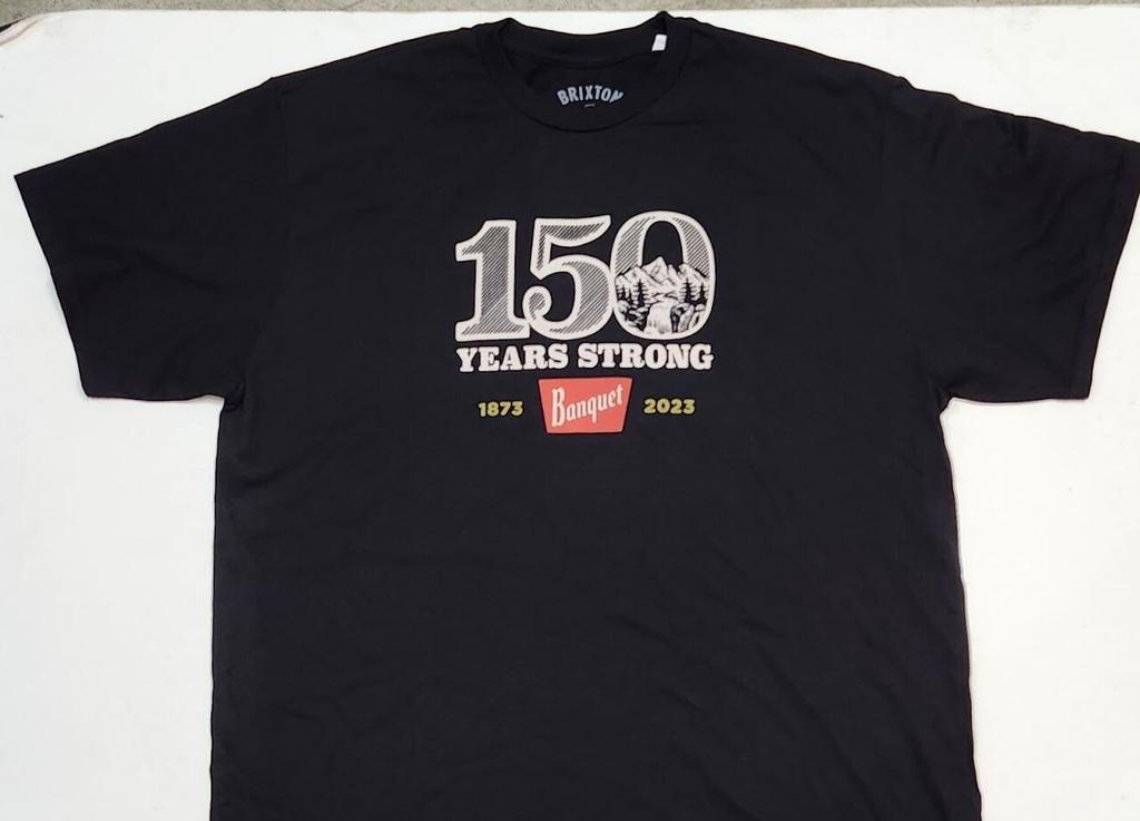 BRIXTON "COORS 150 YEAR COLLAB" LIMITED EDITION...VERY RARE!...XXL Unisex T-Shirt