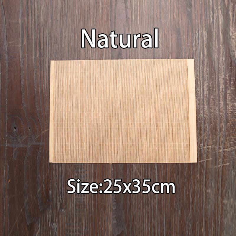 Natural Bamboo Table Runner Placemat Tea Mats Table Placemat Pad Ceiling Decor Home Cafe Restaurant Decoration