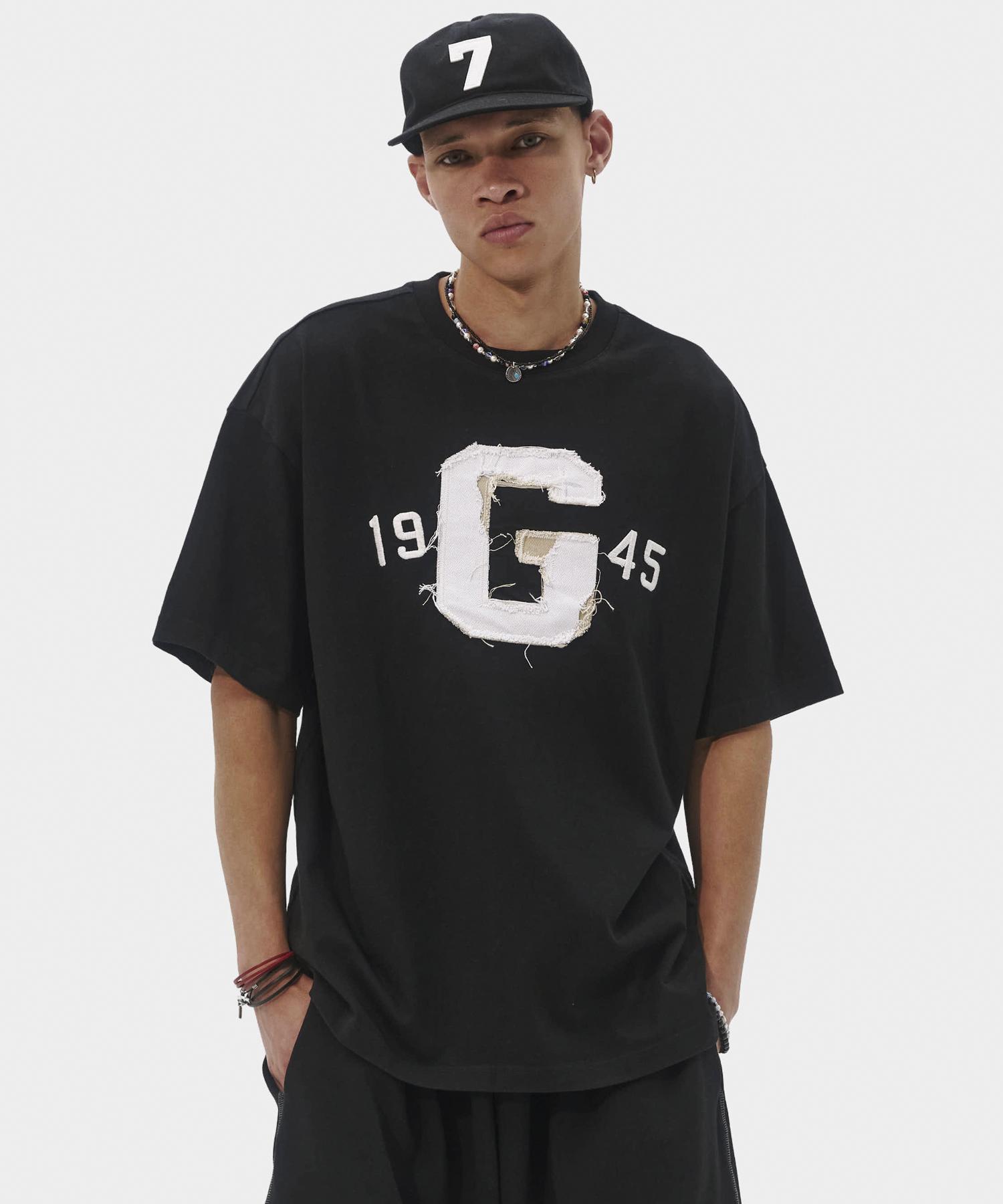 Take Easy Cutoff Applique Over T-Shirt (Black) Black/S