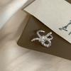 Bowknot Korean Contemporary Ring For Women Adjustable Copper Fashion Jewelry Statement