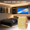 480LED/m COB LED Strip Light 12V 24V DC Plug/2Pin Wire Hight Bright Waterproof Flexible Tape Warm Natural White 5M10M 20M 0.5M