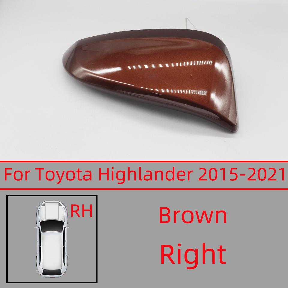 Car Rearview Mirror Cover Cap For Toyota Highlander 2015 2016 2017 2018 2019 2020 2025 Door Outside Wing Housing Shell Hood Lid