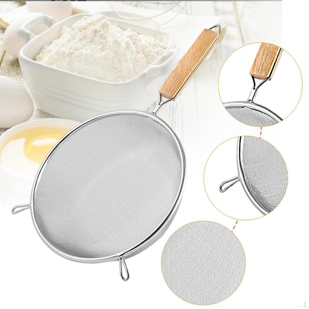 Fine Mesh Strainer Soya Milk Kitchen Gadgets, Pot Skimmer Stainless Steel Sieve Sifter for