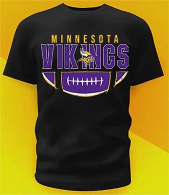 Camiseta distressed de los Minnesota Vikings Tallas Desde Juvenil Hasta Adulto 6XL