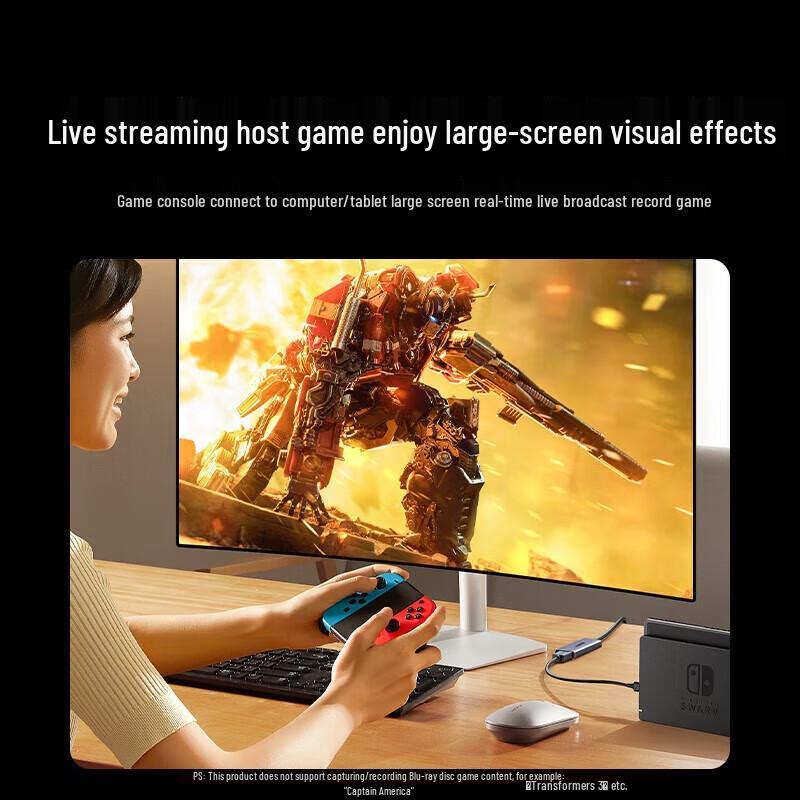 Ugreen 2K Type-C HDMI Capture Card with PD Charging