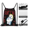Custom D-Doraemones Drawstring Backpack Sports Gym Bag for Men Women Cartoon Training Sackpack