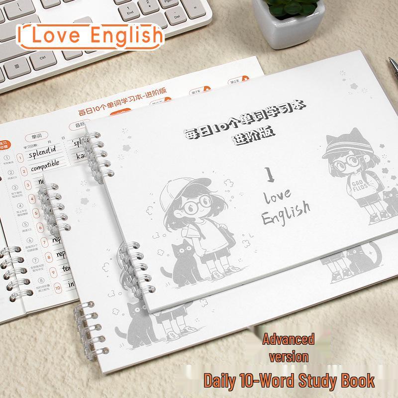 Daily 10 Words English Vocabulary Memory Book