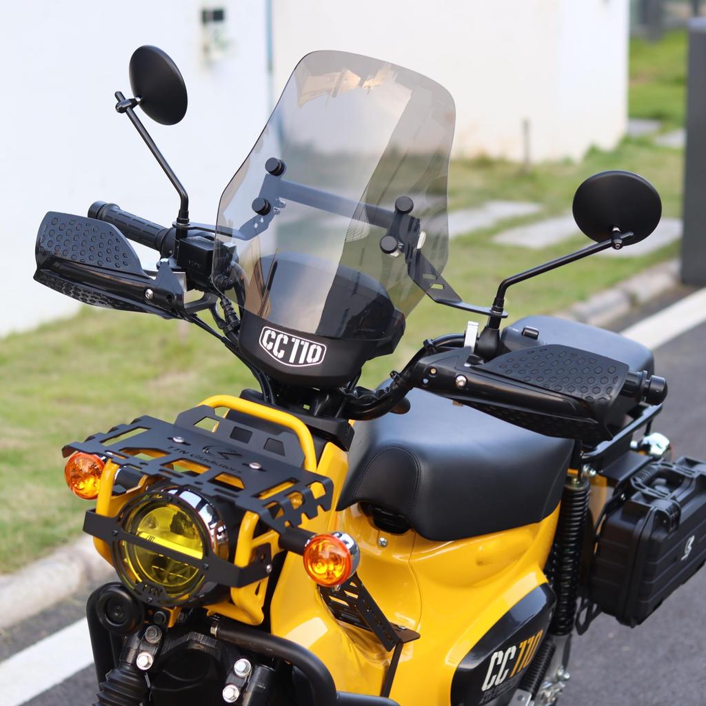 Yoothi Compatible Product for Honda Cross Cub 110 Windshield CC110 Windproof Screen Motorcycle Screen Wind Deflector Motorcycle Modification Supplies