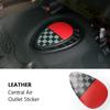 Zentraler Luftauslass Leder Spezielle Abdeckung Aufkleber Für Mini cooper one Für F54 F55 F56 Für Clubman Hardtop Hatchback ybln9