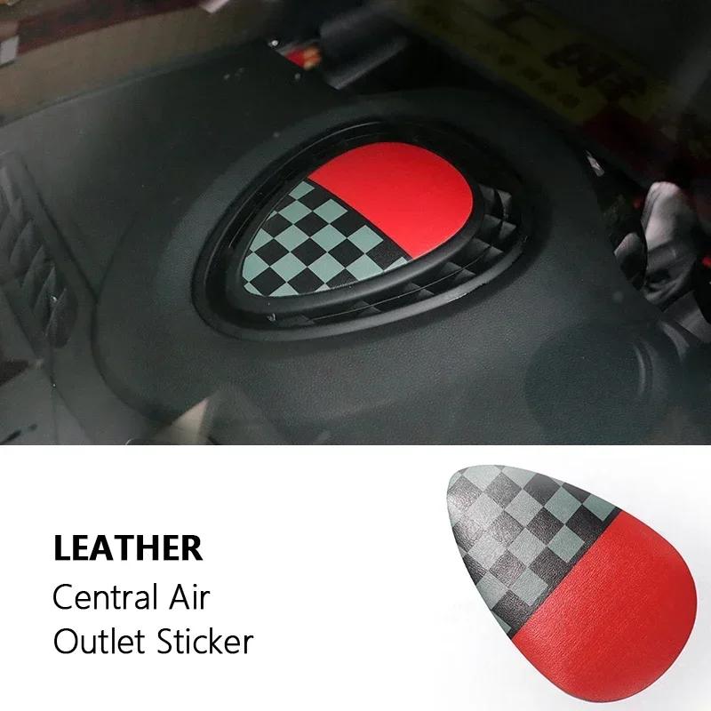 Zentraler Luftauslass Leder Spezielle Abdeckung Aufkleber Für Mini cooper one Für F54 F55 F56 Für Clubman Hardtop Hatchback ybln9