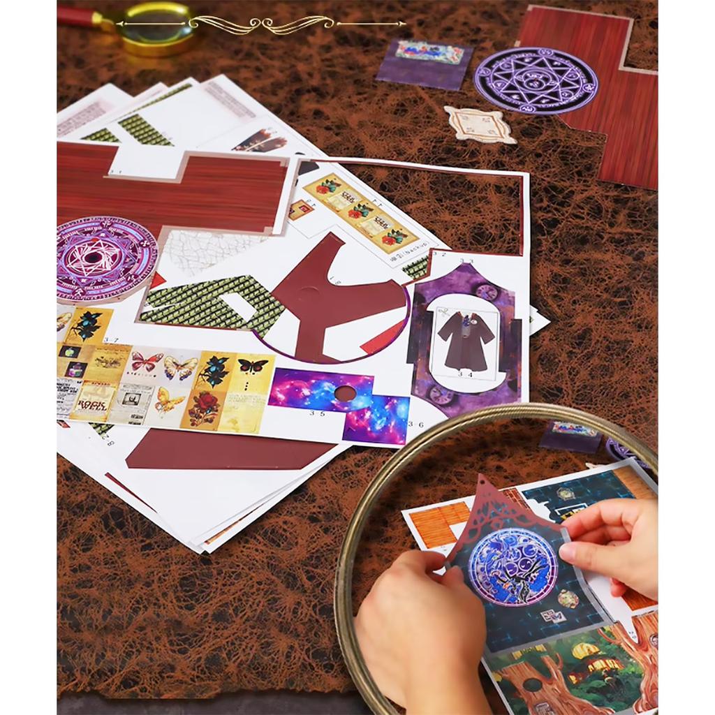 DIY Miniature Dollhouse, 3D Miniature Magical Forest Spirit Castle, Magnificent, Luxurious, Magic Handmade Craft Kit for Adults (ES015-A)
