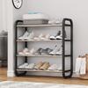 Multi-Layer Alloy Shoe Rack for Dormitory and Home Entrance Hallway