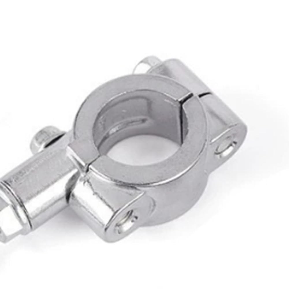 Chaksy Universal By Side Stand Extension Auxiliary Tool Bracket 20-23mm Single Leg Stand Foot Support Durable (Silver)